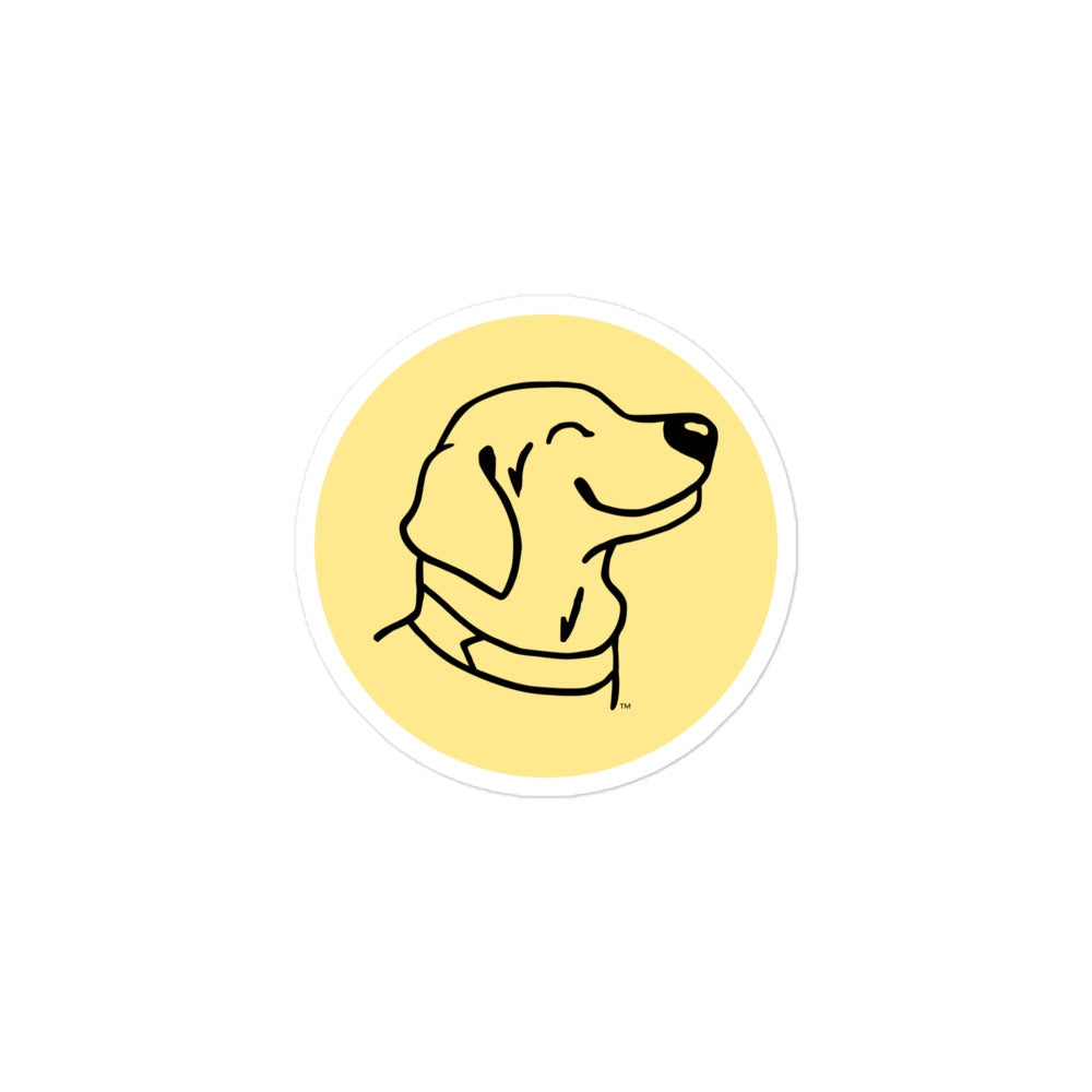 Happy Dog 3" Sticker