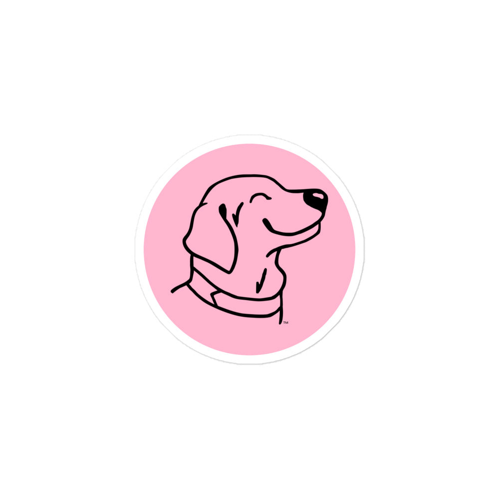 Happy Dog 3" Sticker